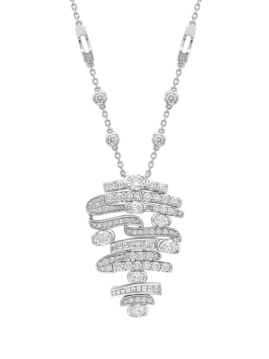 The National Gallery Play of Light Large Platinum Pendant
