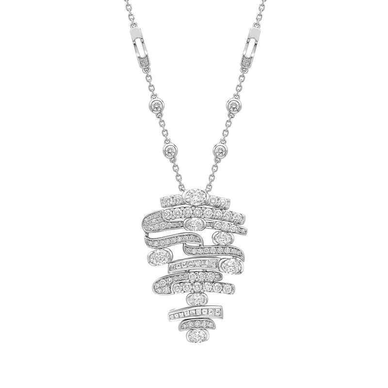 The National Gallery Play of Light Large Platinum Pendant