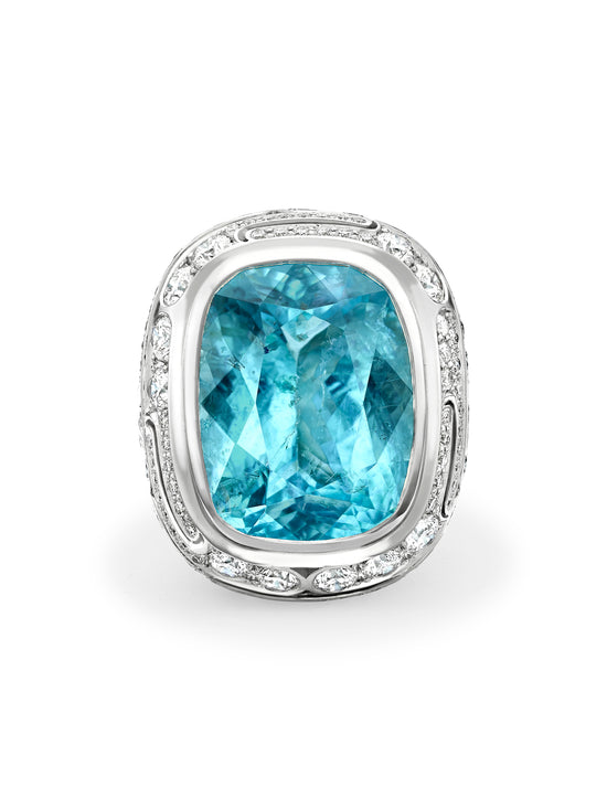 Boodles x The National Gallery Play of Light Paraiba Ring | Boodles