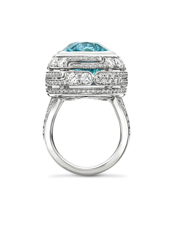 Boodles x The National Gallery Play of Light Paraiba Ring | Boodles