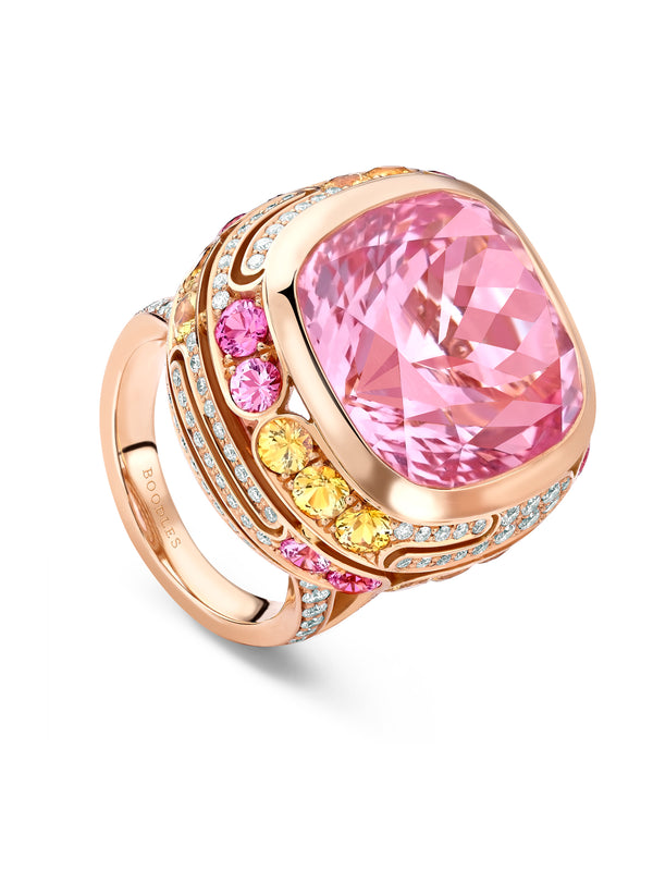 Boodles x The National Gallery Play of Light Morganite Ring | Boodles