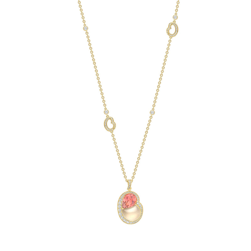 Boodles x The National Gallery Motherhood Pink Tourmaline Pendant | Boodles