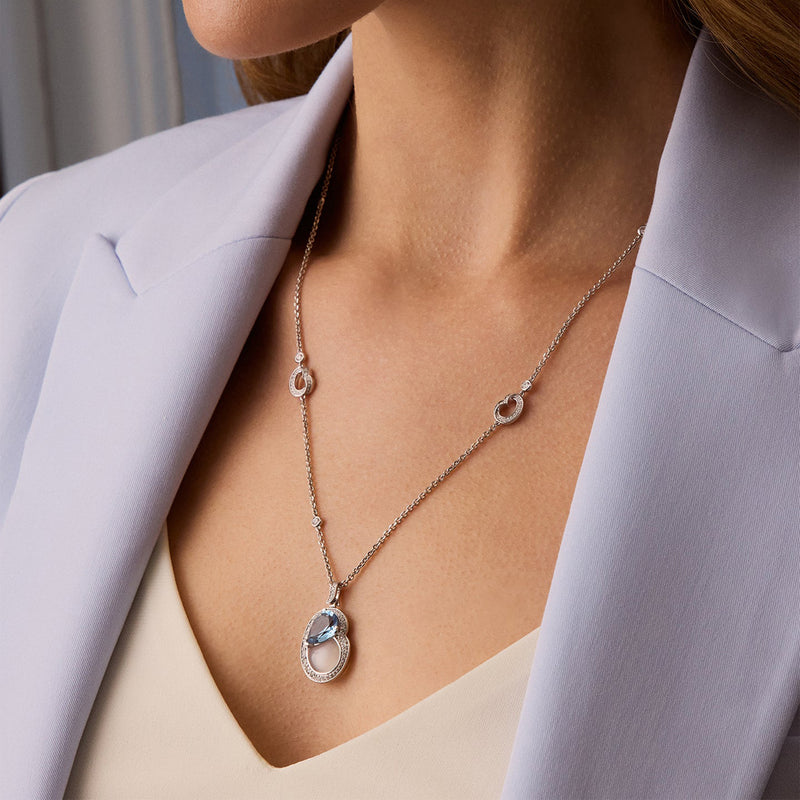 Boodles x The National Gallery Motherhood Aquamarine Pendant | Boodles