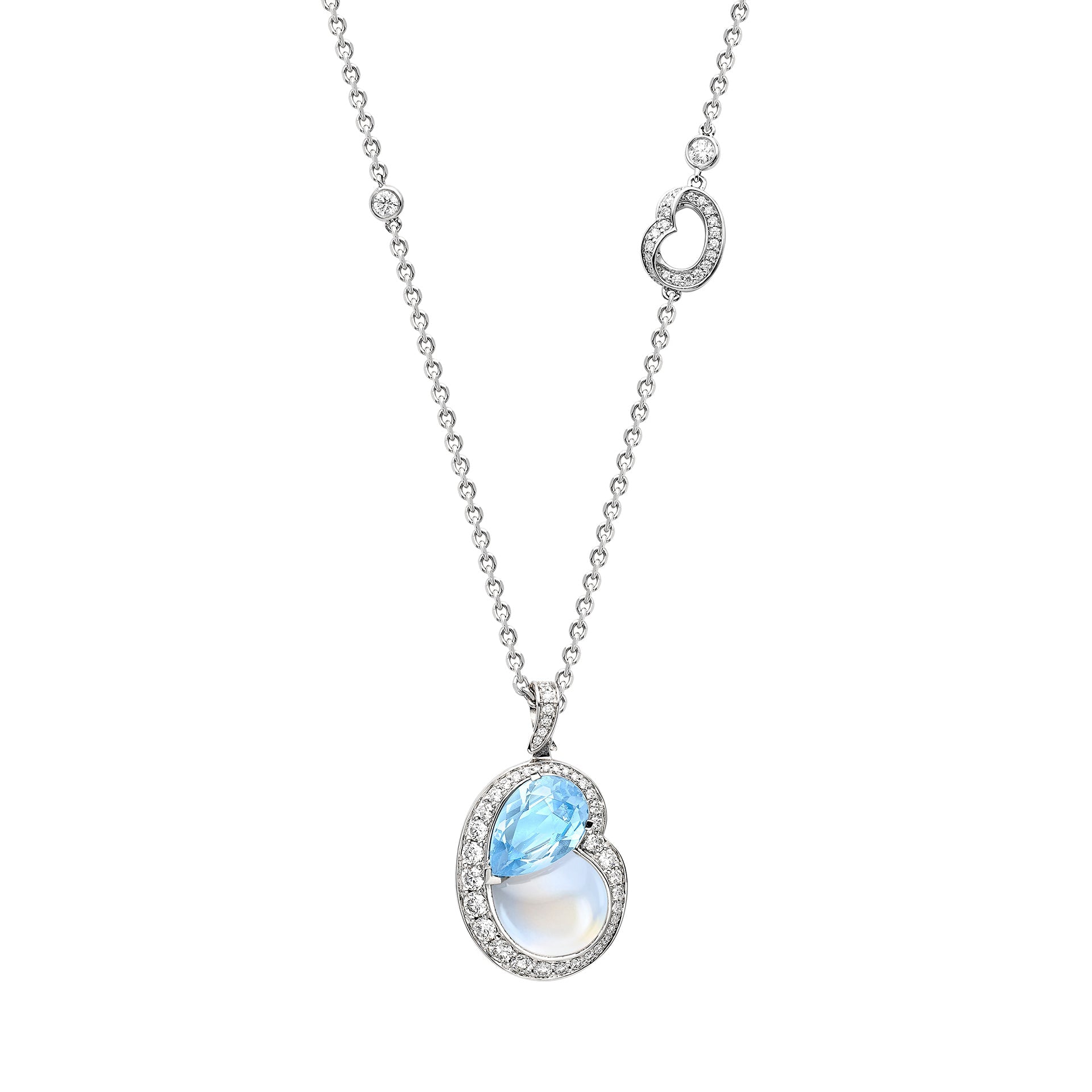 Boodles x The National Gallery Motherhood Aquamarine Pendant | Boodles
