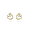 Lucky Yellow Gold Diamond Horseshoe Earrings