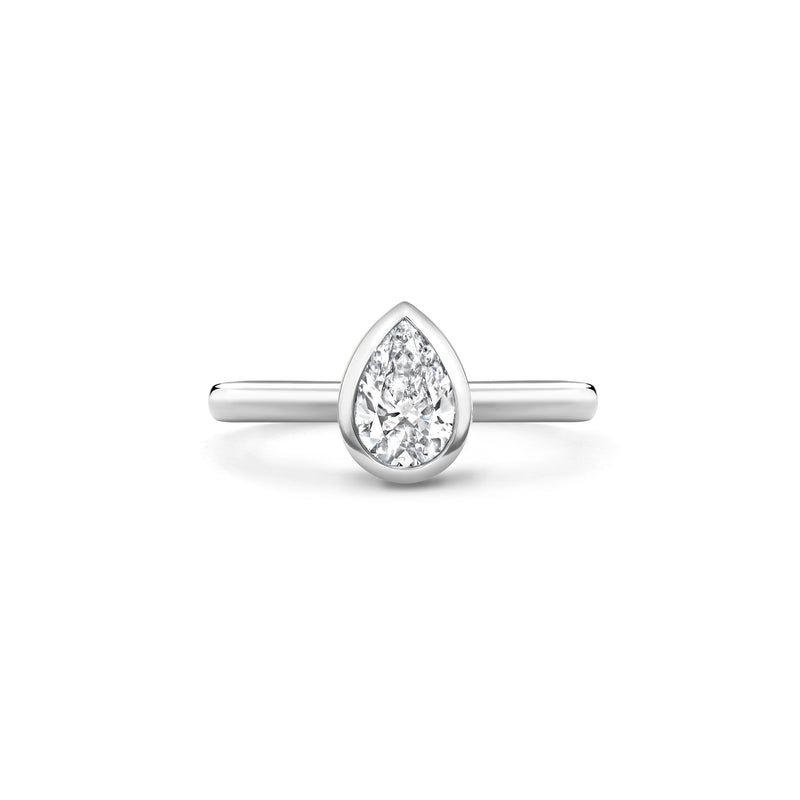 Classic Pear Diamond Platinum Ring | Boodles