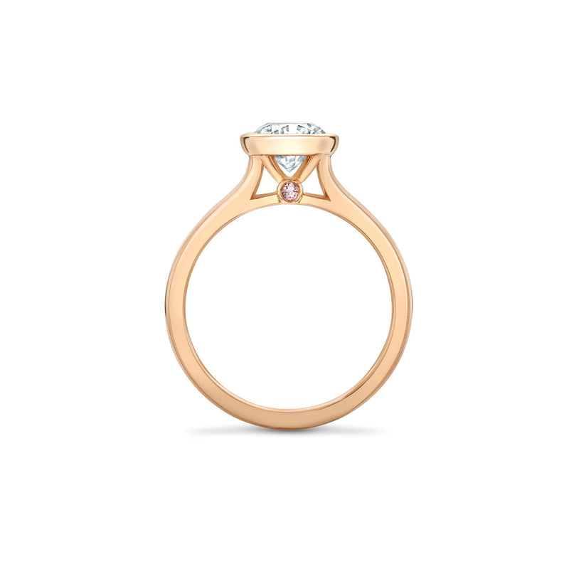 Florentine Diamond Rose Gold Engagement Ring