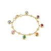 Beach Rainbow Yellow Gold Bracelet