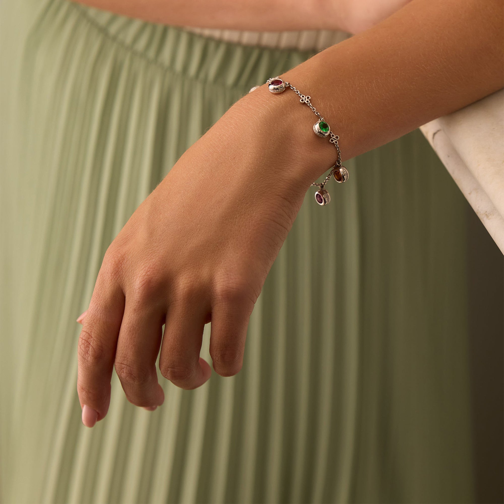 Beach Rainbow Platinum Bracelet