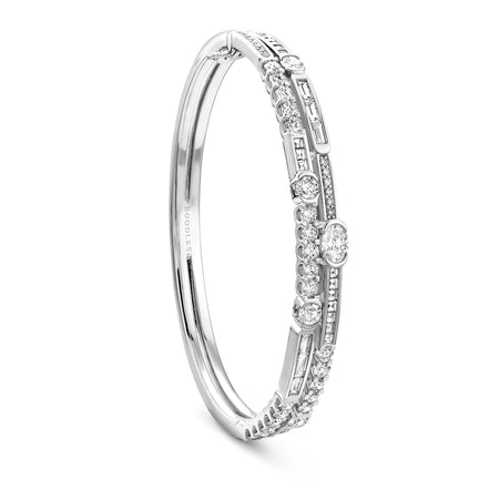 The National Gallery Play of Light Platinum Bangle
