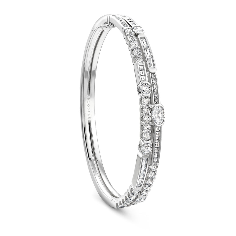 Play of Light Platinum Bangle