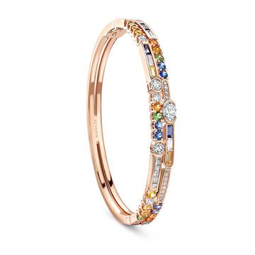 The National Gallery Play of Light Rose Gold Bangle