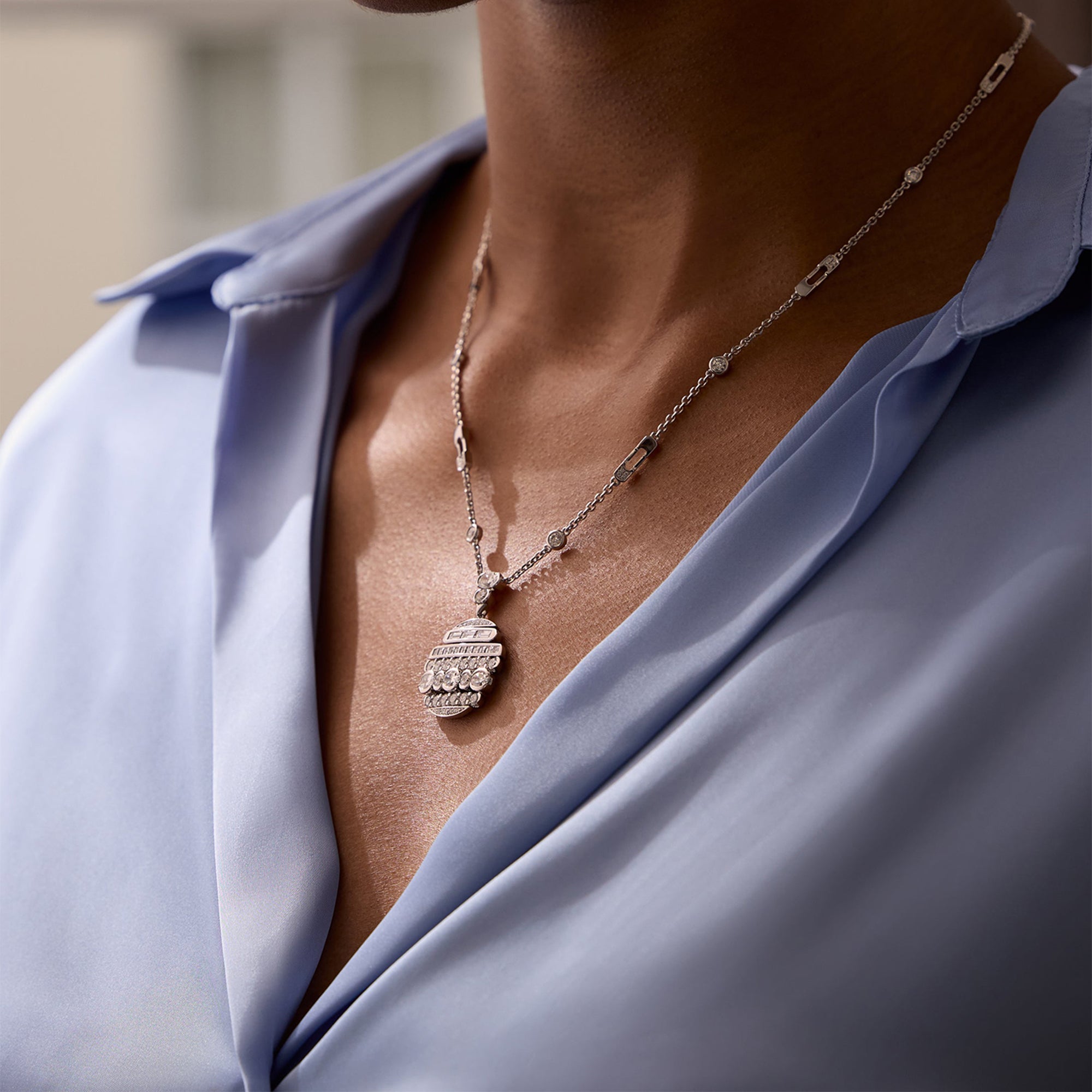The Boodles National Gallery Collection - Play of Light Platinum Pendant
