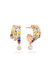The National Gallery Play of Light Rose Gold Multi-Gem Earrings