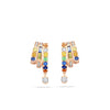 Play of Light Rose Gold Multi-Gem Earrings
