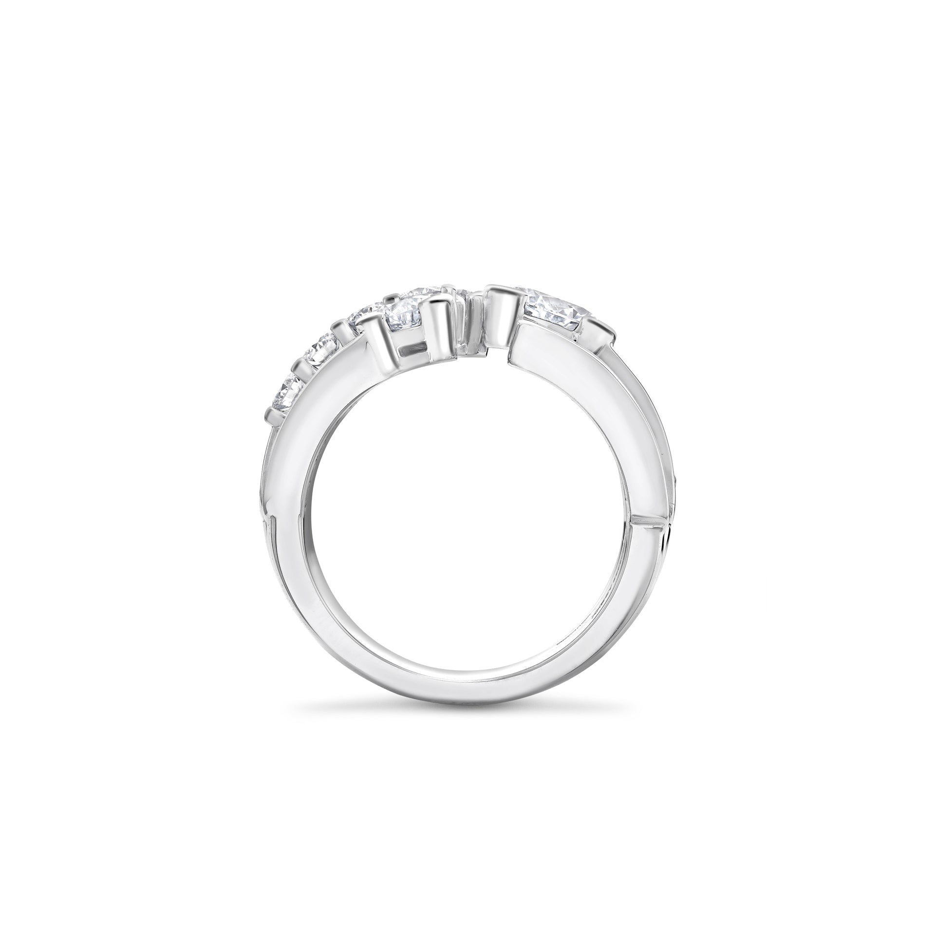 Play of Light Platinum Diamond Ring