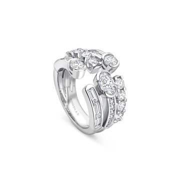 The National Gallery Play of Light Platinum Diamond Ring