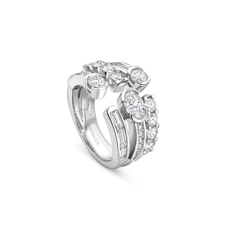 The National Gallery Play of Light Platinum Diamond Ring