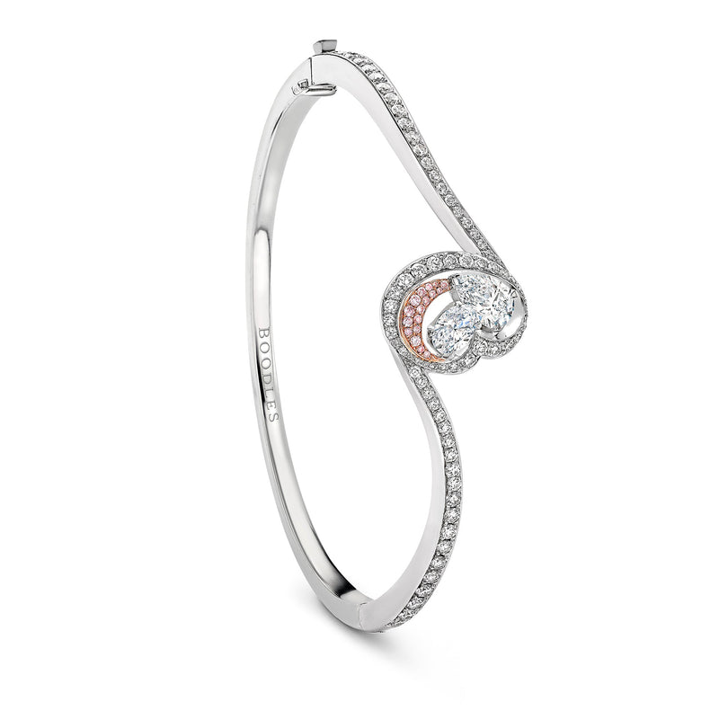 The National Gallery Motherhood Platinum Pink Diamond Bangle