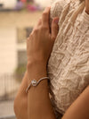 The National Gallery Motherhood Platinum Pink Diamond Bangle