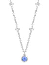 Beach Tanzanite Platinum Pendant