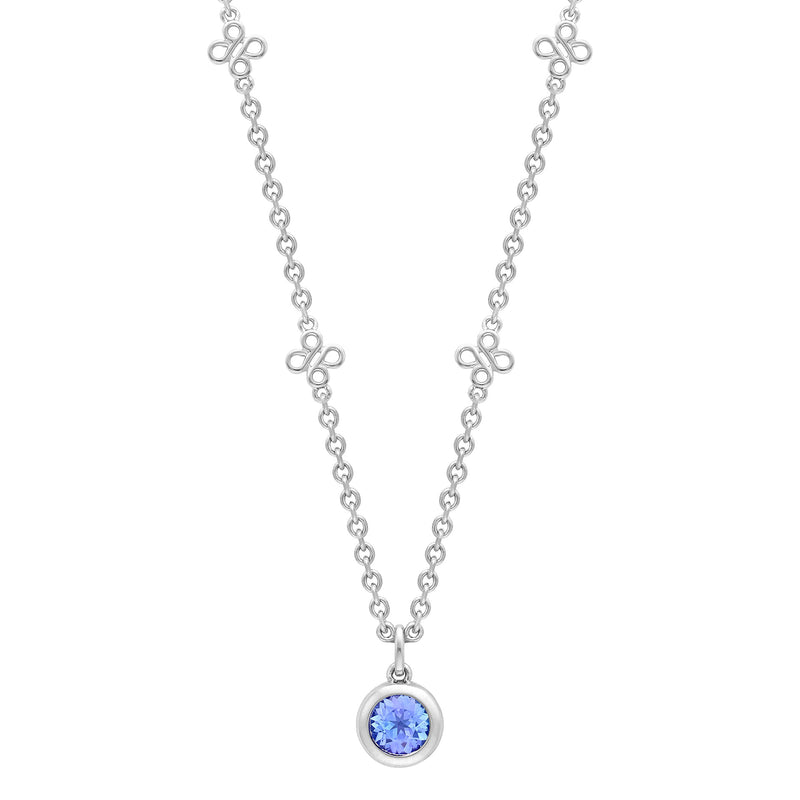 Beach Tanzanite Platinum Pendant