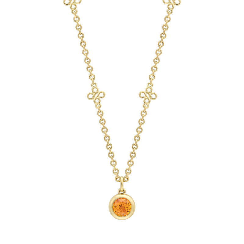 Beach Mandarin Garnet Yellow Gold Pendant | Boodles