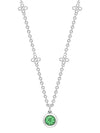 Beach Tsavorite Platinum Pendant