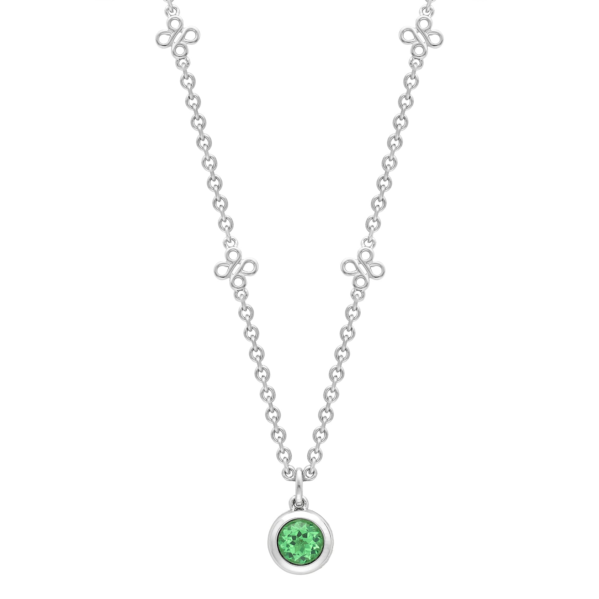 Beach Tsavorite Platinum Pendant