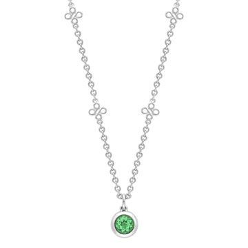 Beach Tsavorite Platinum Pendant