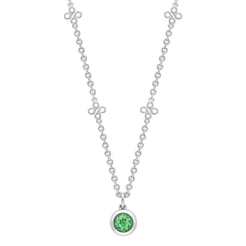 Beach Tsavorite Platinum Pendant