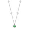 Beach Tsavorite Platinum Pendant