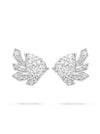 Peace of Mined Pear Diamond Platinum Earrings