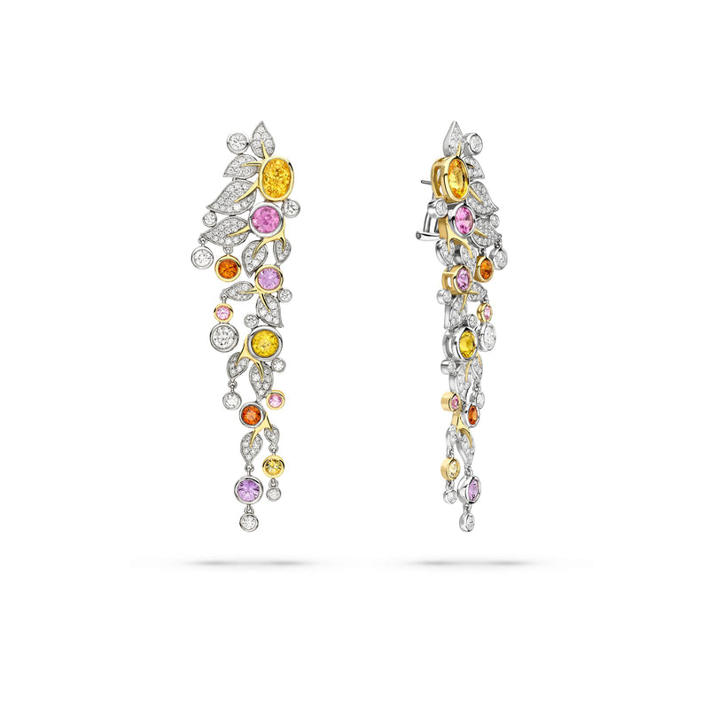 Secret Garden Verdure Sapphire and Diamond Earrings