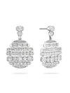 The National Gallery Play of Light Platinum Earrings