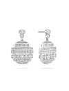 The National Gallery Play of Light Platinum Earrings