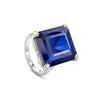 Fifth Avenue Octagonal Sapphire Platinum Ring