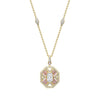 Fifth Avenue Ashoka Diamond Yellow Gold Pendant