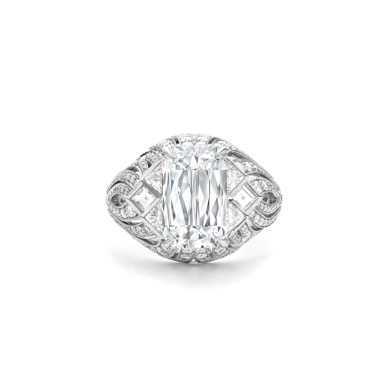 Africa Victoria Falls Platinum Ashoka Diamond Ring