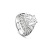Africa Victoria Falls Platinum Ashoka Diamond Ring