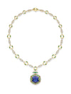 Africa Kilimanjaro Tanzanite Yellow Gold Necklace