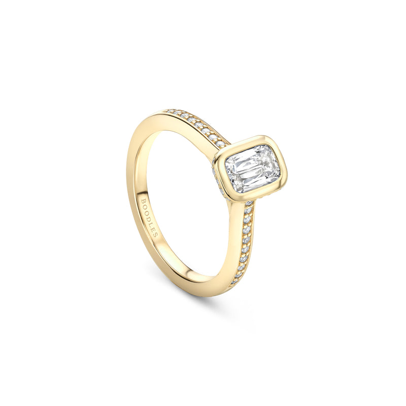 The Boodles Ashoka Diamond Yellow Gold Engagement Ring