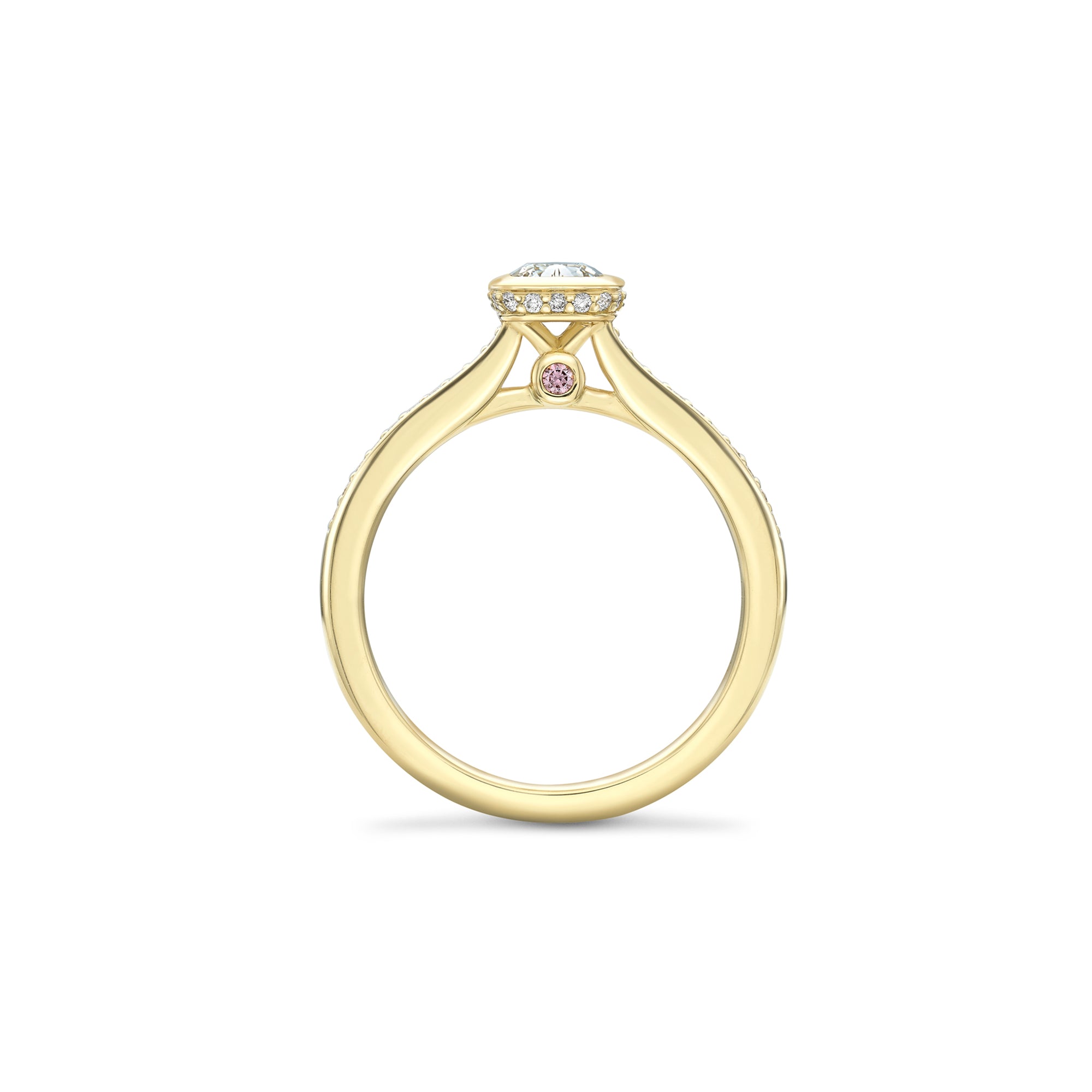 The Boodles Ashoka Diamond Yellow Gold Engagement Ring