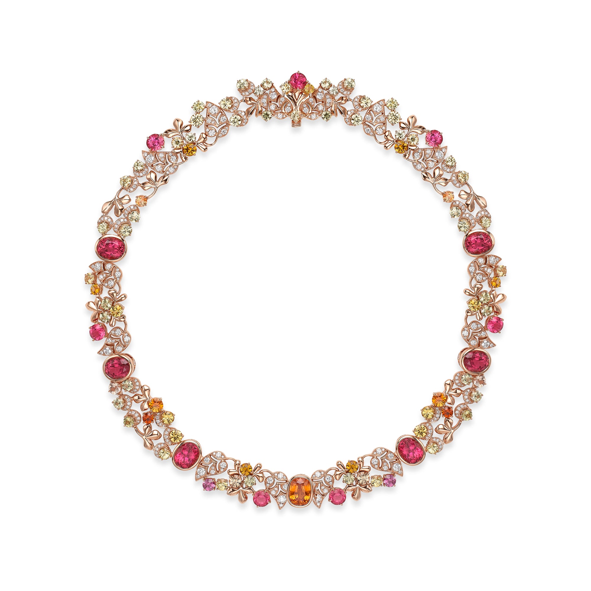 The Palace Collection Silk Mantua Rose Gold Necklace