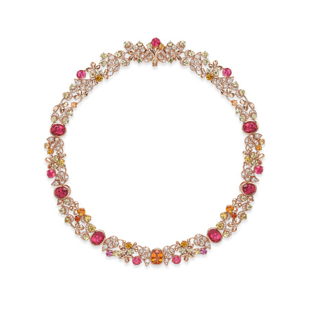 The Palace Collection Silk Mantua Rose Gold Necklace
