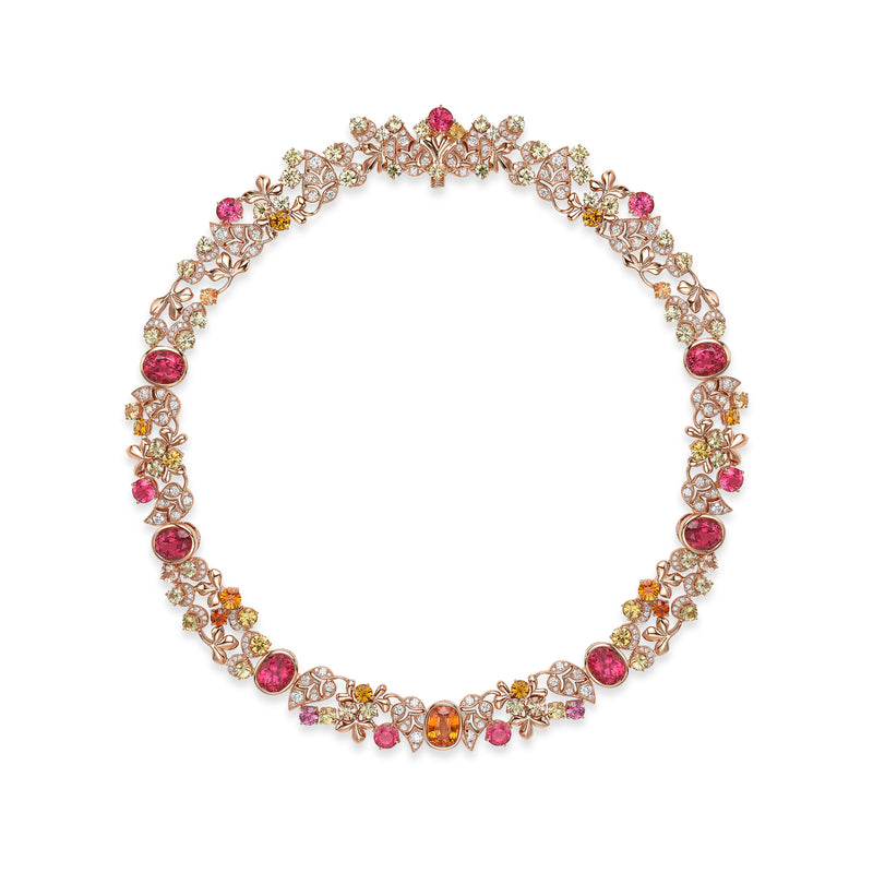 The Palace Collection Silk Mantua Rose Gold Necklace