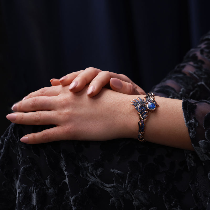 The Palace Collection Raven's Watch Rose Gold Bangle