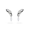 Africa Zebra Platinum Diamond Earrings