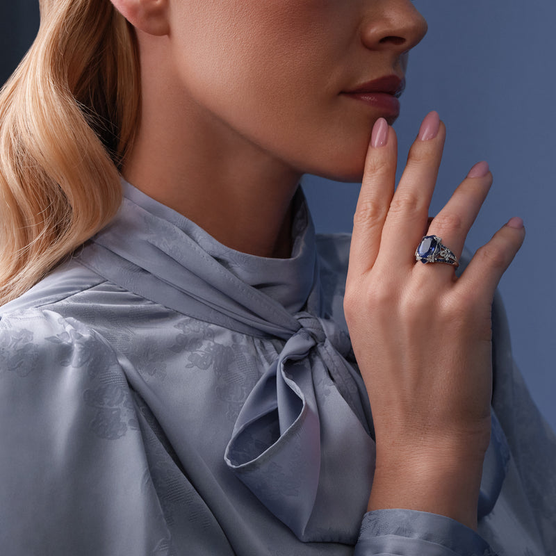 The Palace Collection Royal Porcelain Sapphire Ring