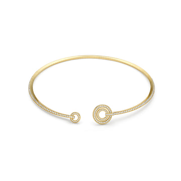 Roulette Yellow Gold Diamond Collar